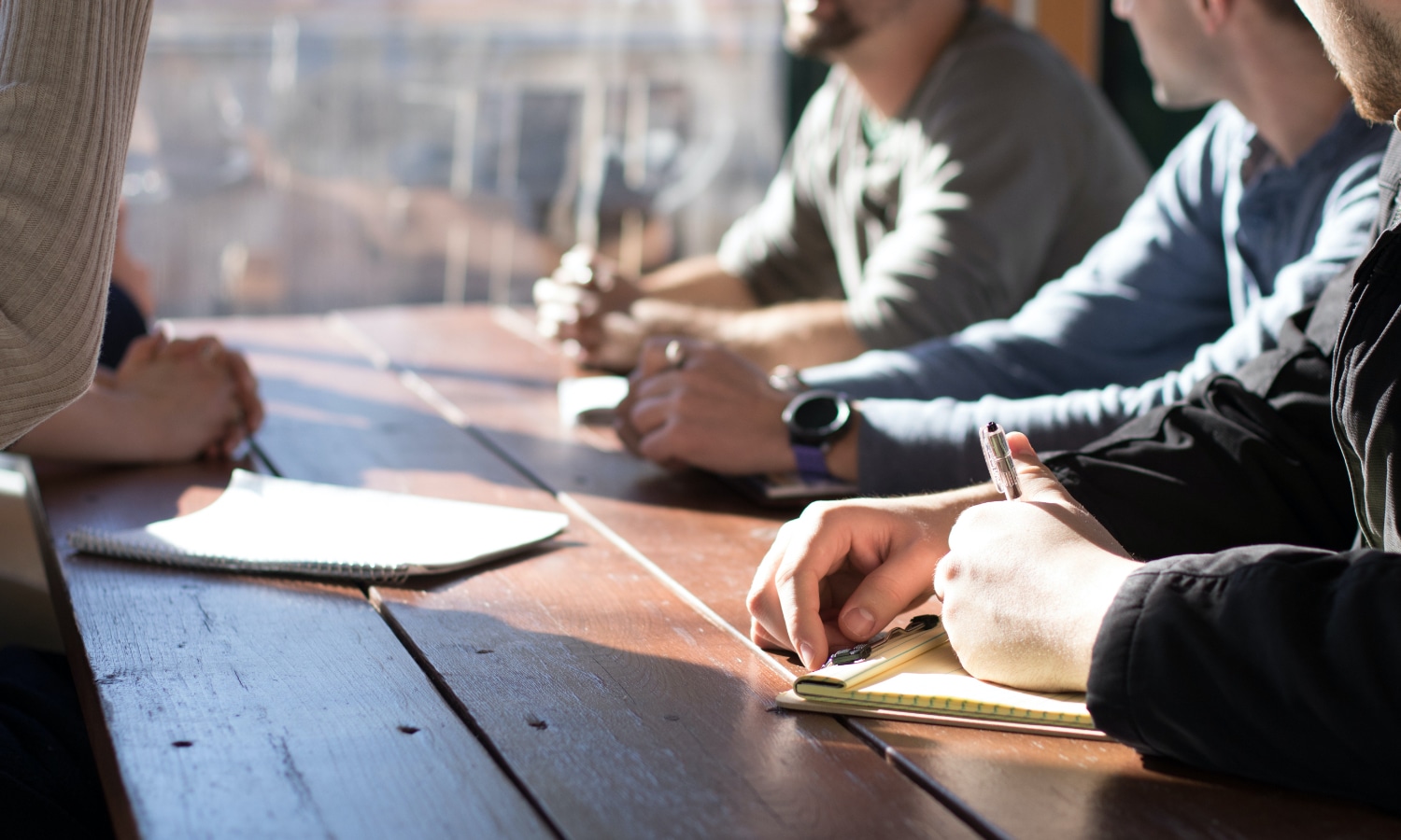 people at a conference table