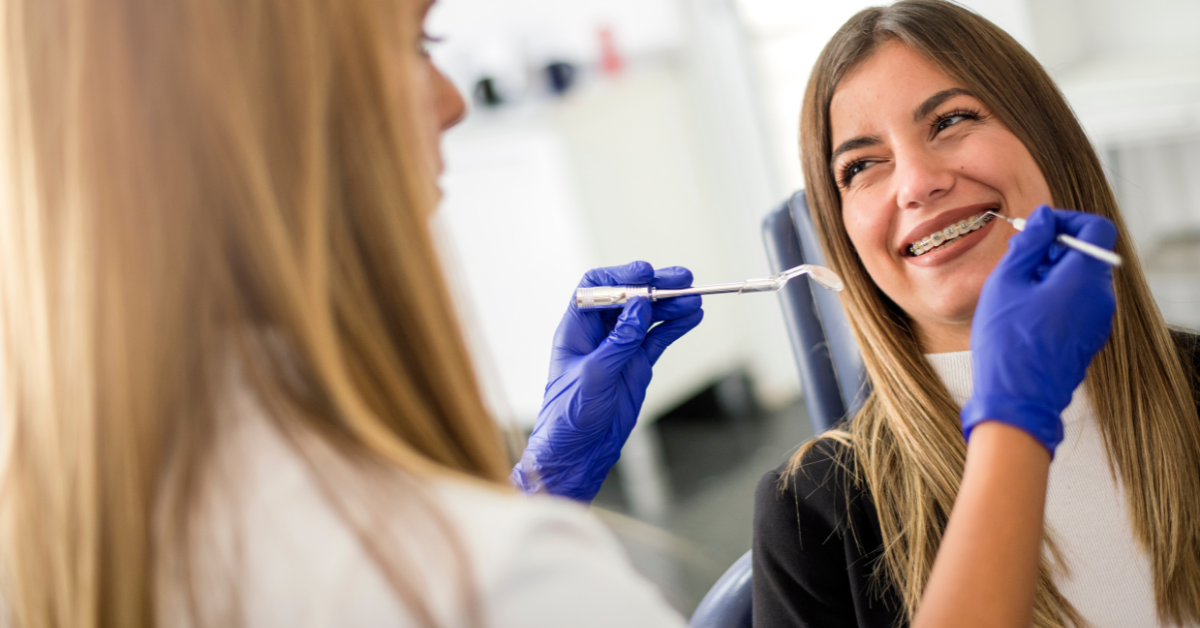 dentist working on patient